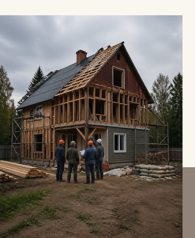Реконструкция дачного дома в Гагарине под ключ с проектом