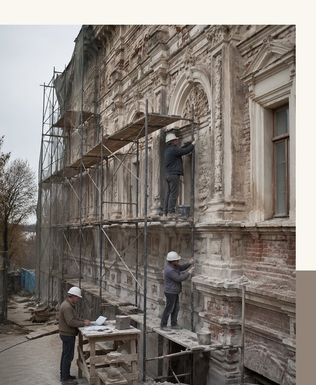 Реставрация объектов культурного наследия под ключ в Гагарине